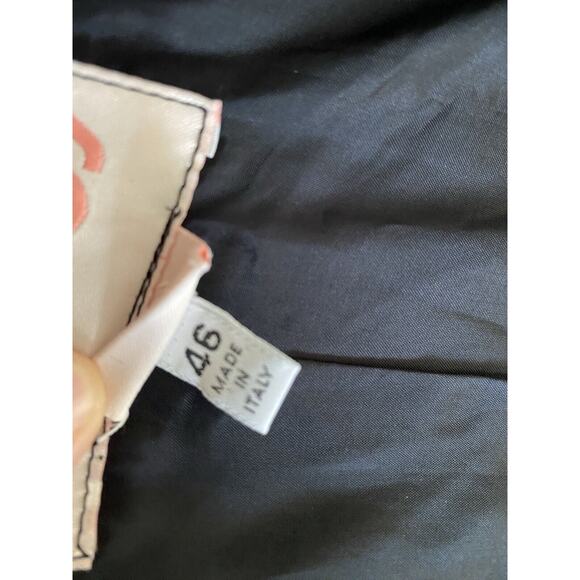 BYBLOS Cool Italian Brand 100% Wool Blazer/Jacket Black Italy 46 US 8-10 - Picture 10 of 12